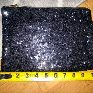 Black Sequin Clutch